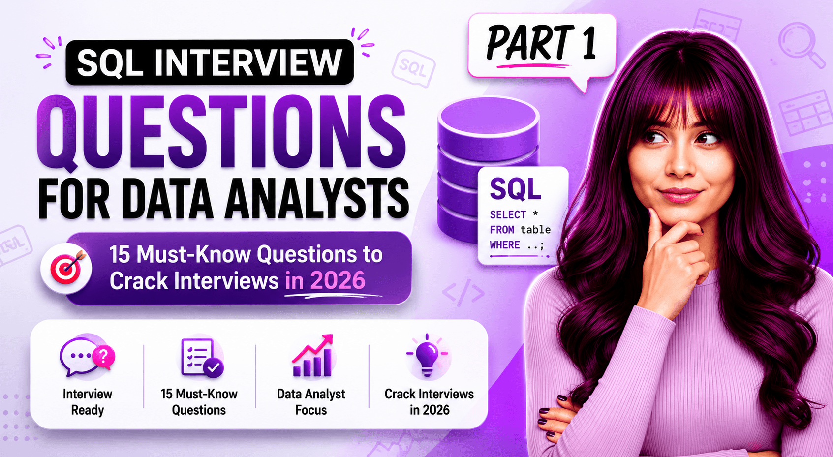 SQL Interview Questions for Data Analysts Part 1 with Examples