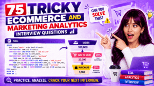 75 Ecommerce and Marketing Analytics Interview Questions (With Model SQL and Answers)